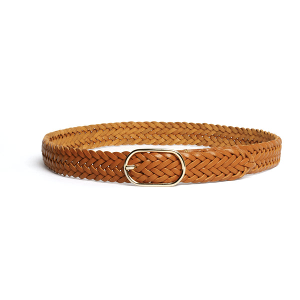 TELLERVO braided belt in amber - MOIMOI accessories