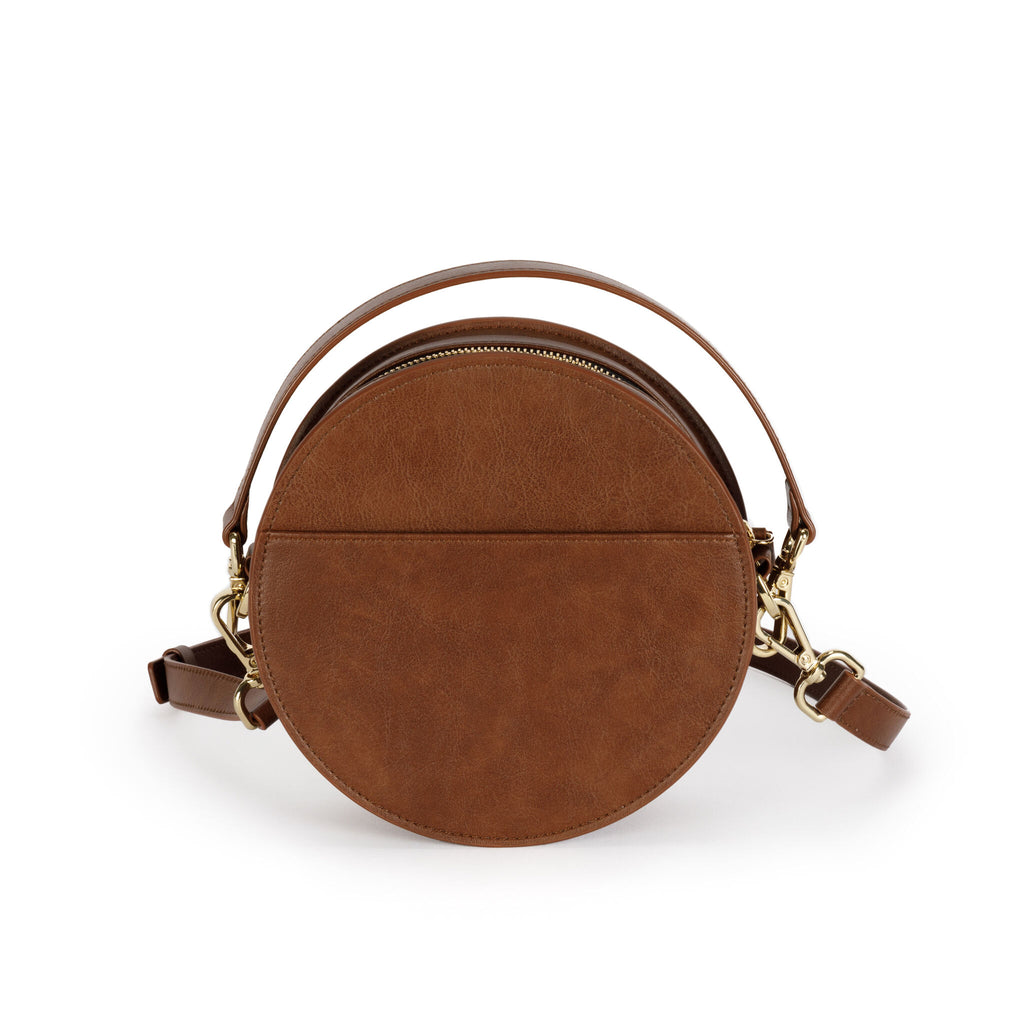 VEGAN BOMBOM handbag in brown - MOIMOI accessories