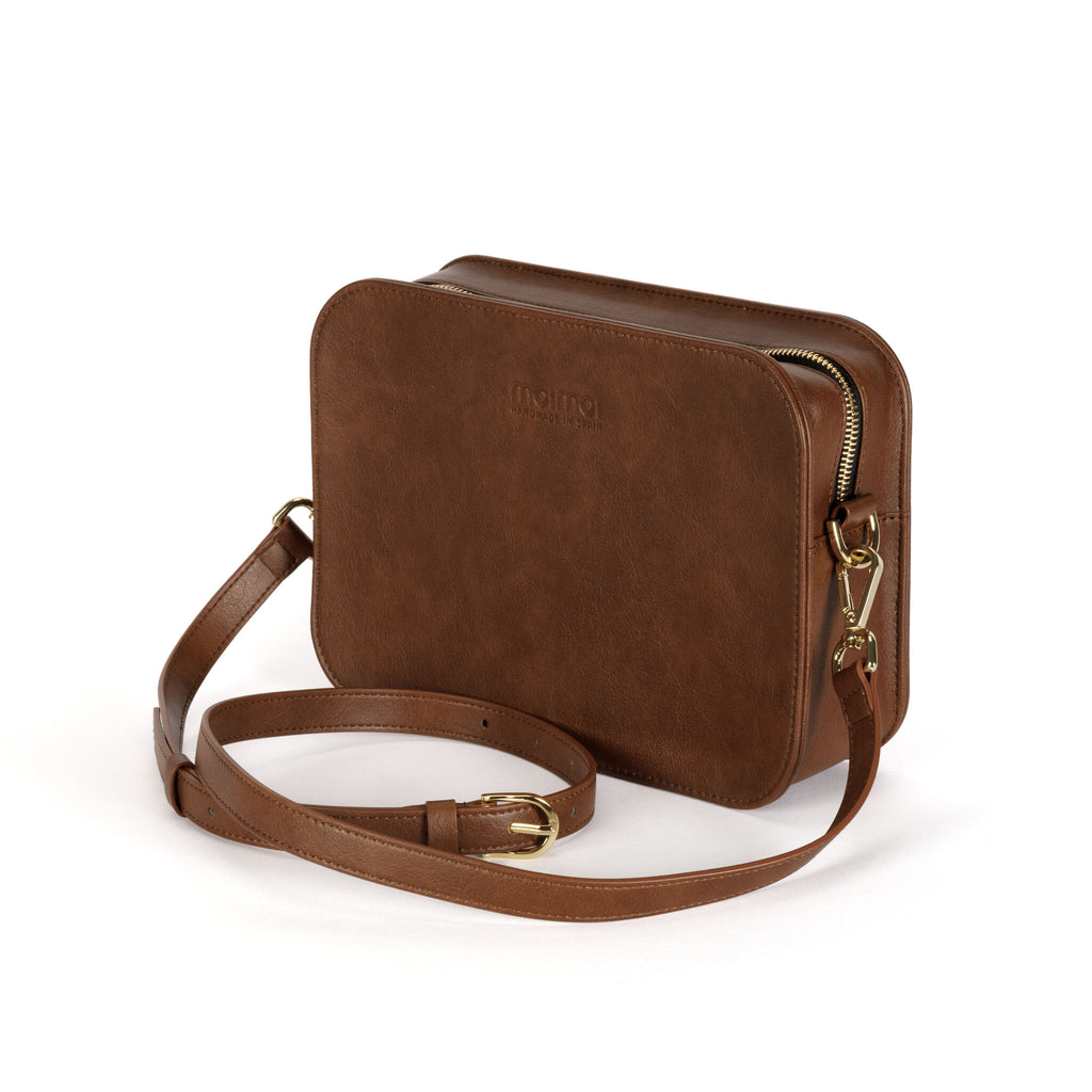 VEGAN CARLA handbag in brown – MOIMOI accessories