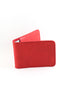 PETTERI leather card wallet in red - MOIMOI accessories